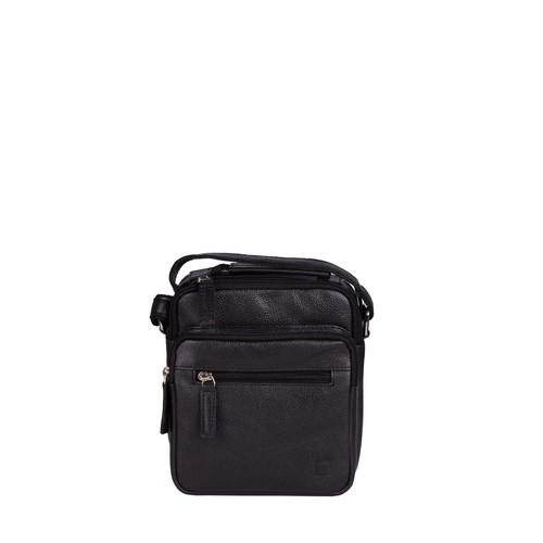 Schwarze herrenhandtasche aus - schwarze,